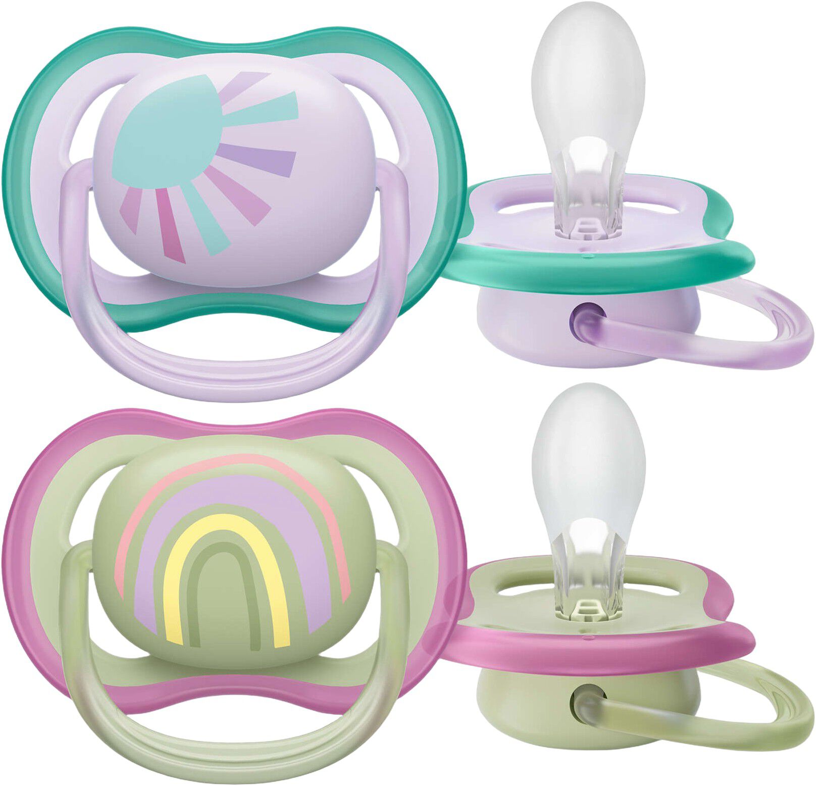 Philips Avent ultra air sut - Pakke med 2 - 0-6m girl