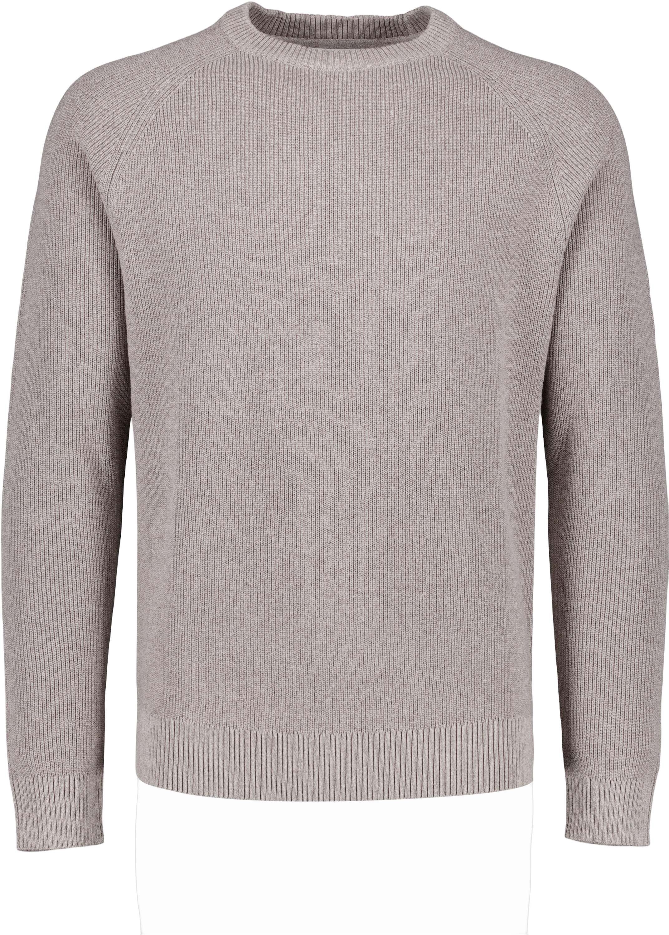 Ribbed L/S o-neck knit