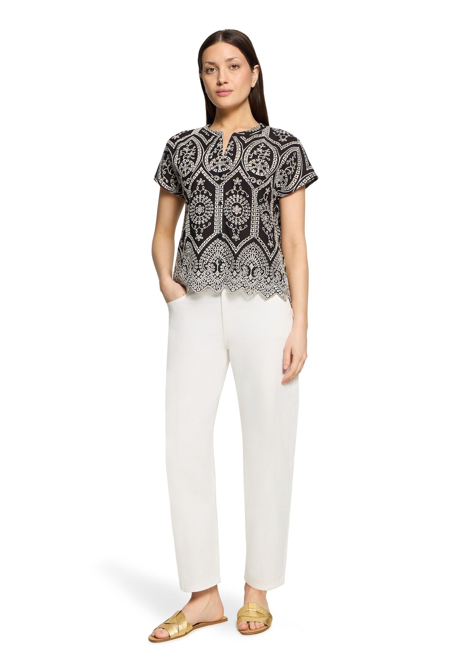 Bluse Kurz 1/2 Ar