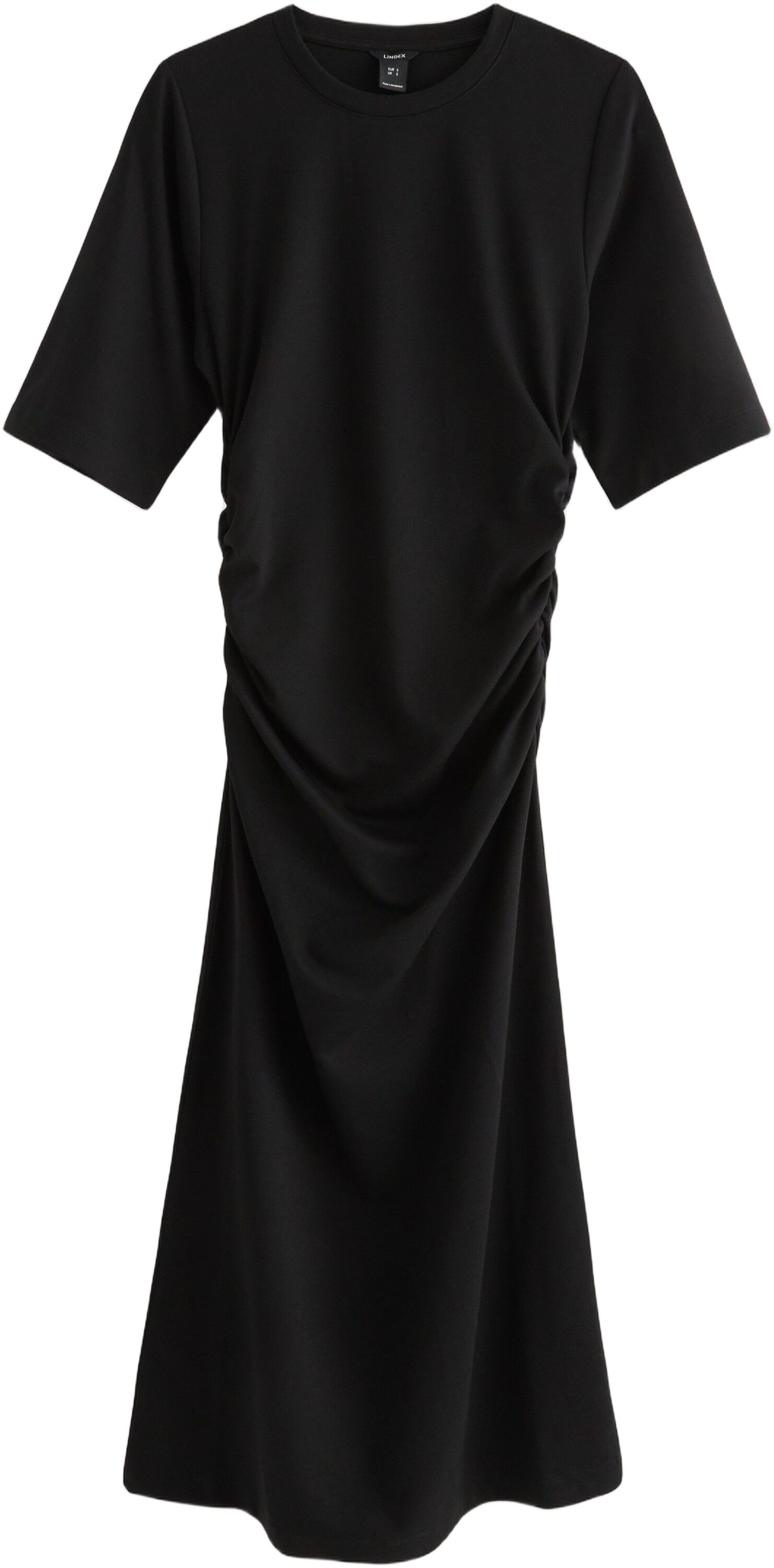 Soft midi dress in jersey with shor