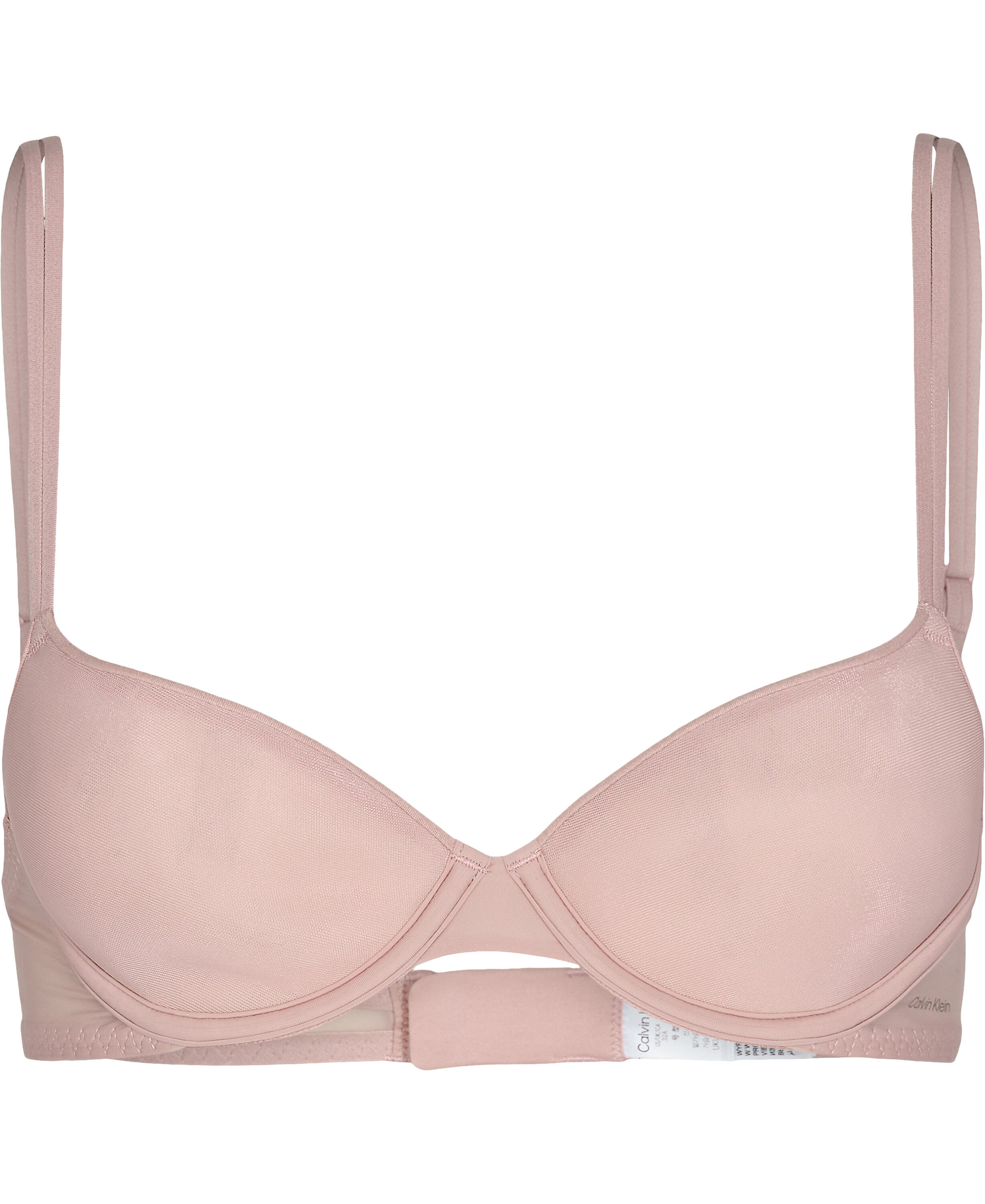 Lightly lined demi-plunge bra