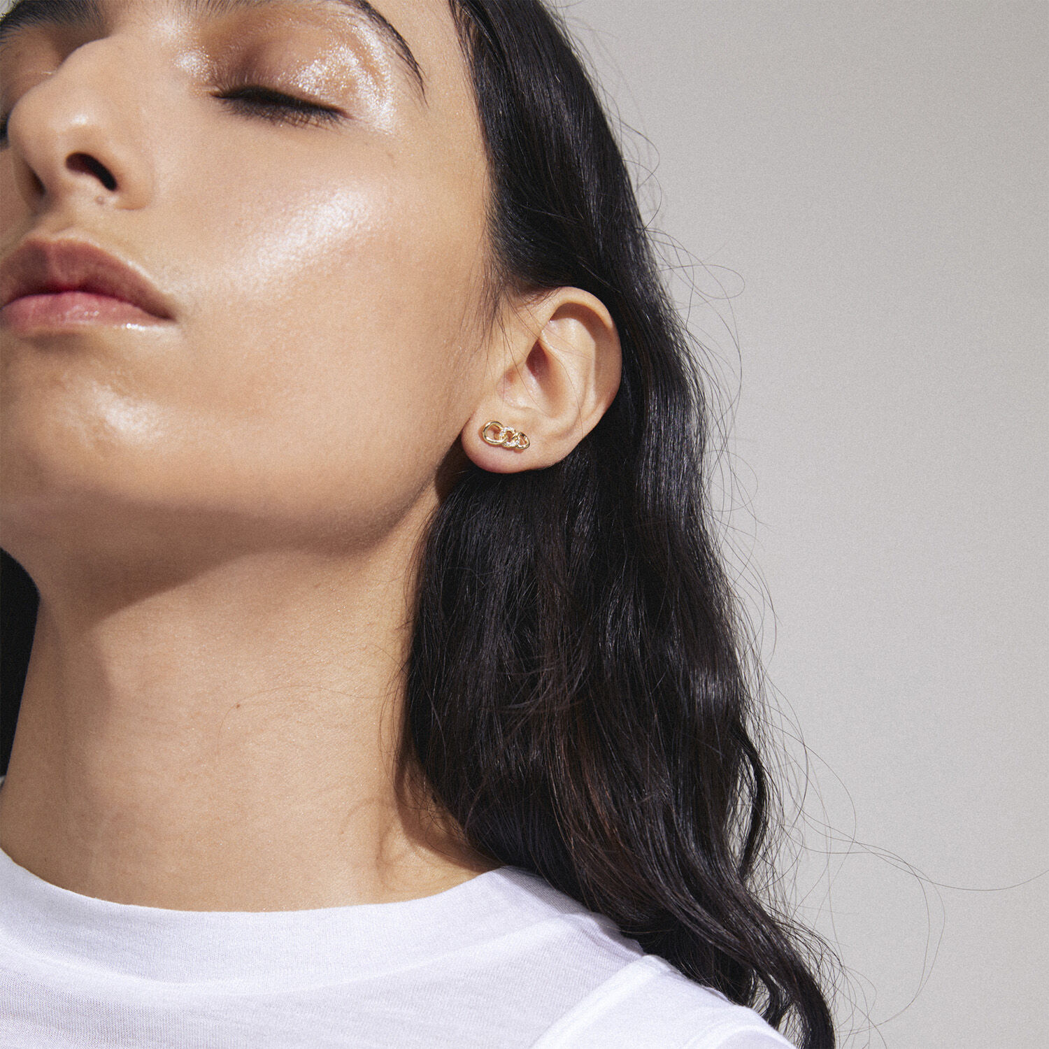 WRENLEY recycled earrings gold-plated