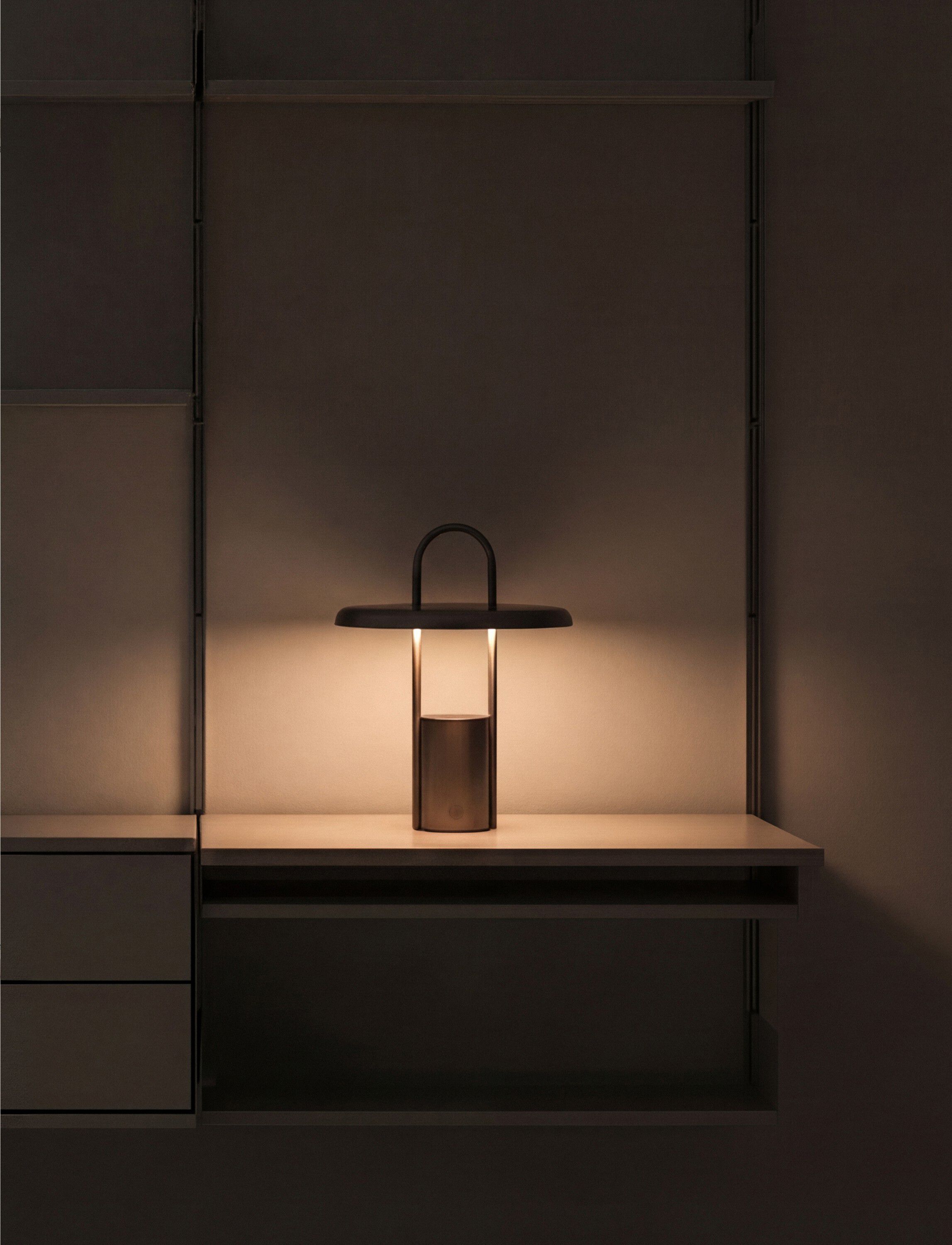 Pier LED lampe, portabel H 25 cm steel