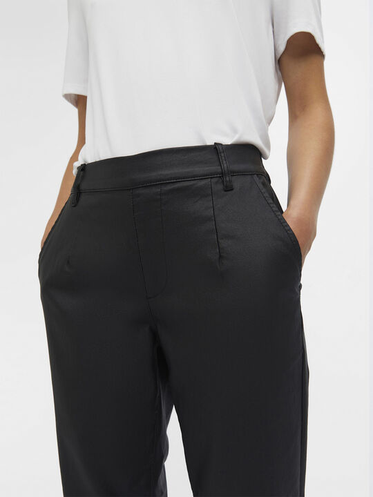 OBJBELLE LISA COATED PANT NOOS