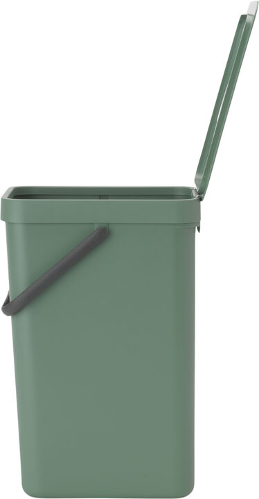 Affaldsspand m/låg sort. kon. 16 lt