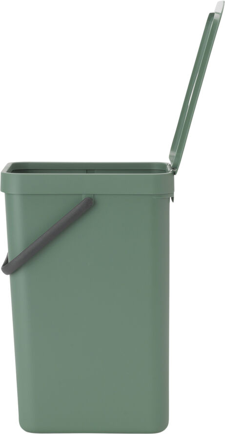 Affaldsspand m/låg sort. kon. 16 lt