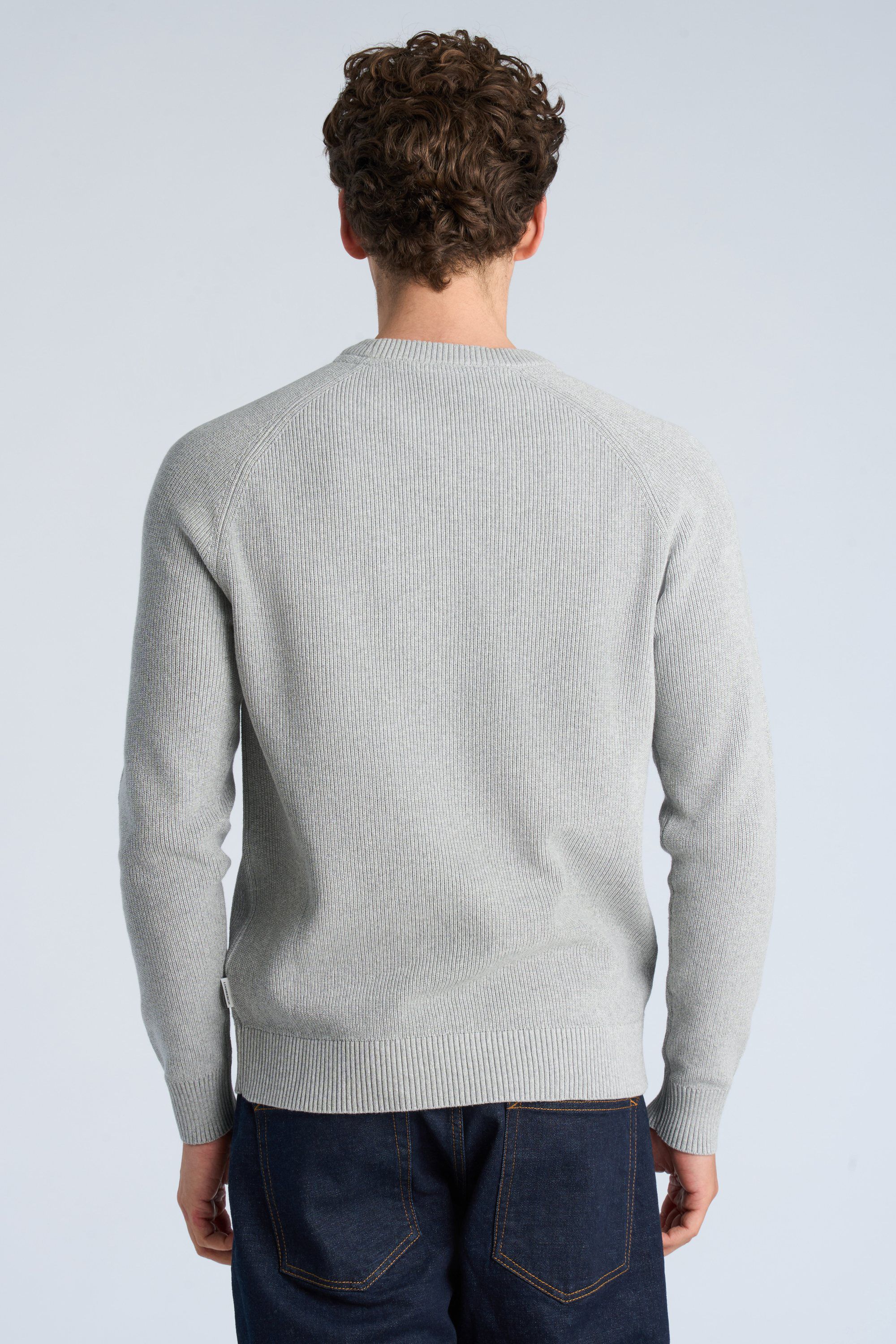 Ribbed L/S o-neck knit