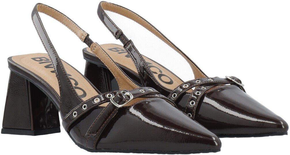 BIAMARALYN Buckle Slingback Faux Leather