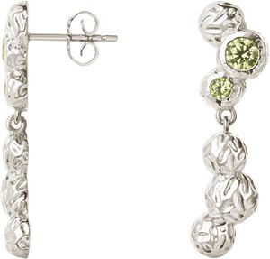 Wavy Gem Dots Earrings