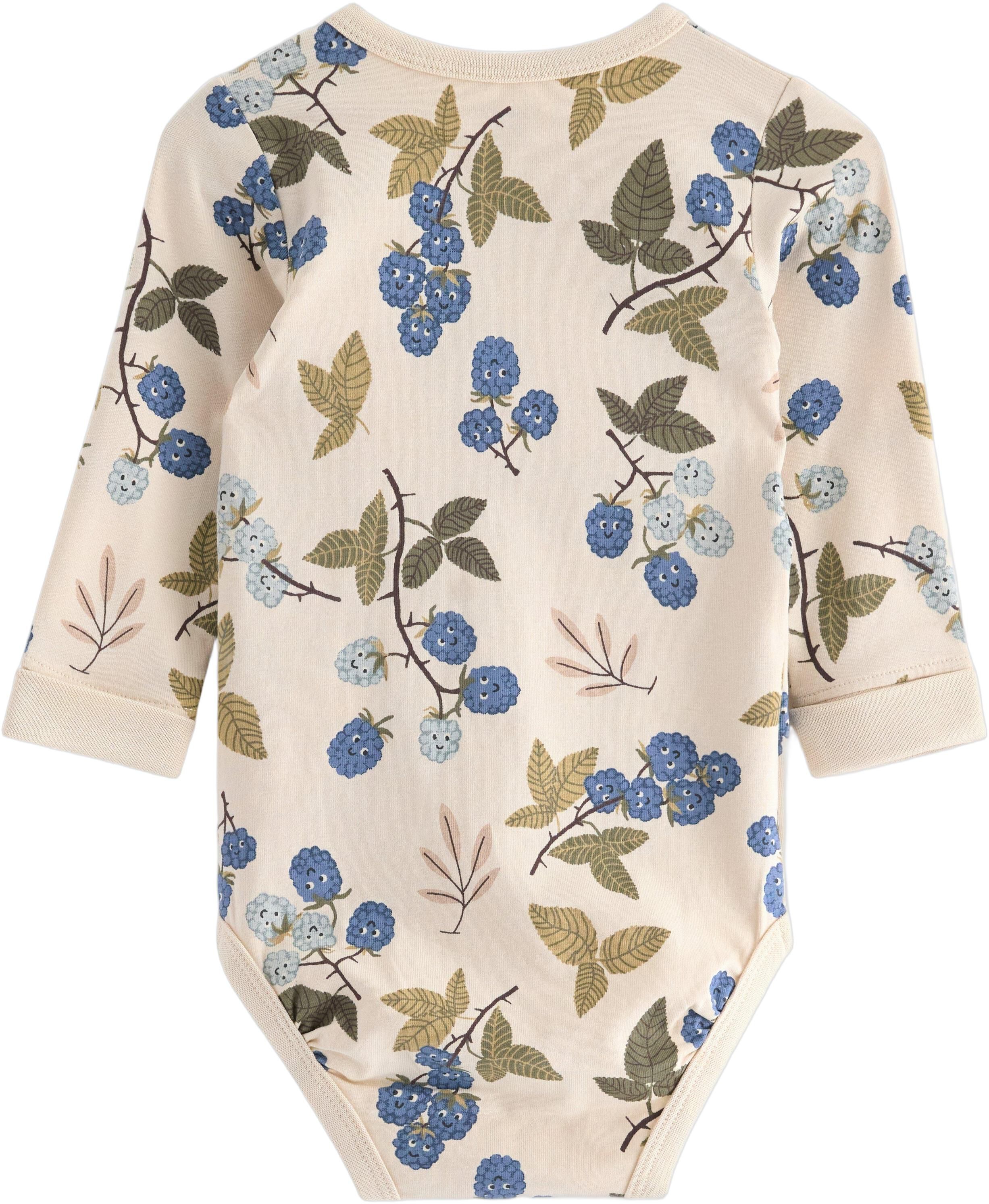 Long-sleeved bodysuit in soft and s