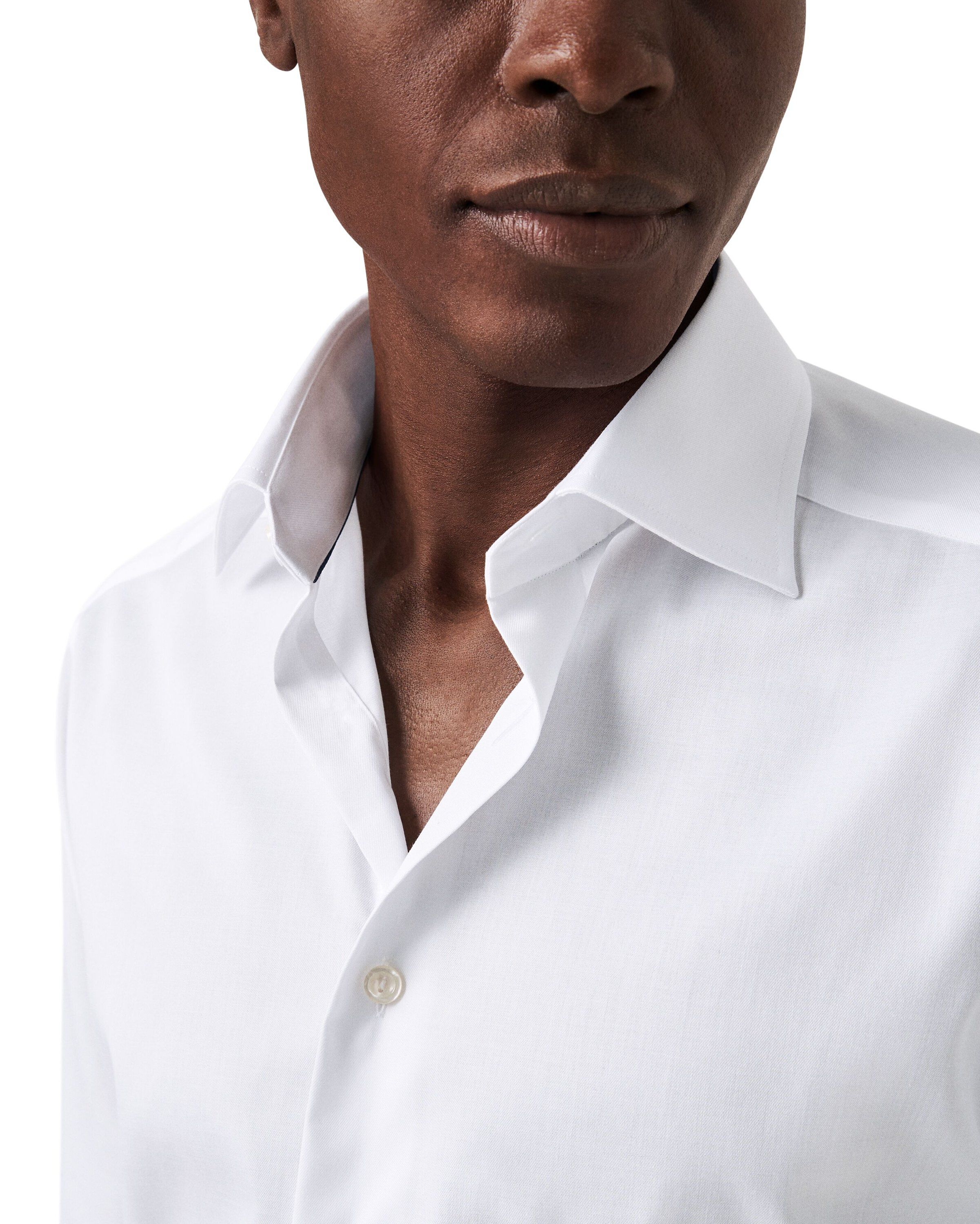 White Signature Twill Shirt Extra Long Sleeves - Slim Fit