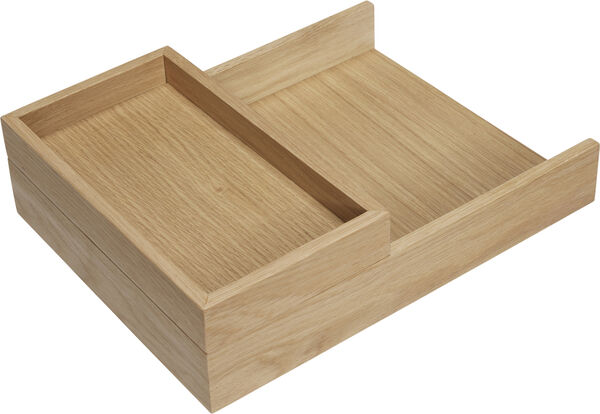 Rail Desk Organiser Natural set of 2