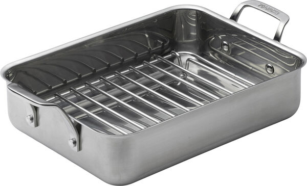 Langpanne m/rist 79NORD 40 x 25 x 10 cm Rustfritt stål