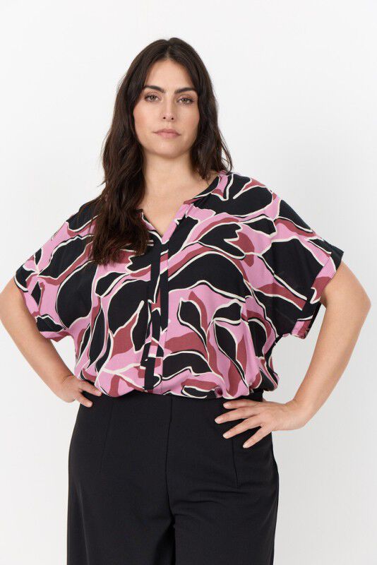 Curvy WA-ATHALIA 1 Bluse Rosa