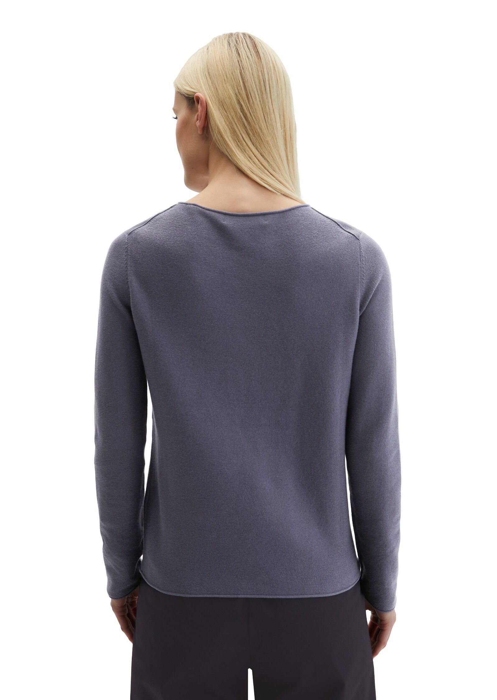 Pullover, longsleeve, boat neck