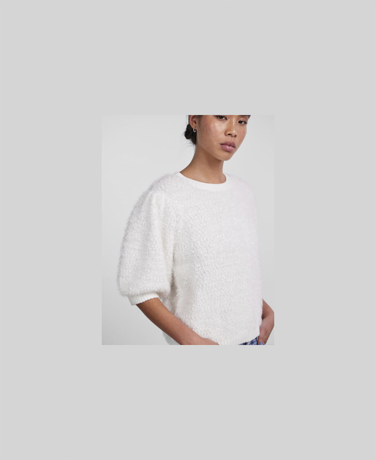 PCFEE SS O-NECK KNIT