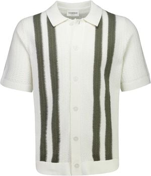 Knitted polo cardigan