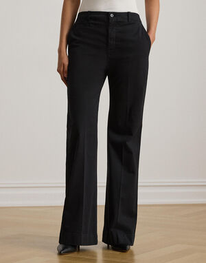 Stretch Cotton Chino Flare Pant