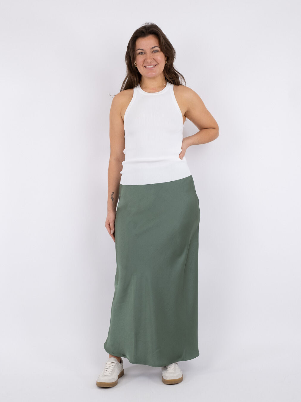 Vicky Heavy Sateen Skirt