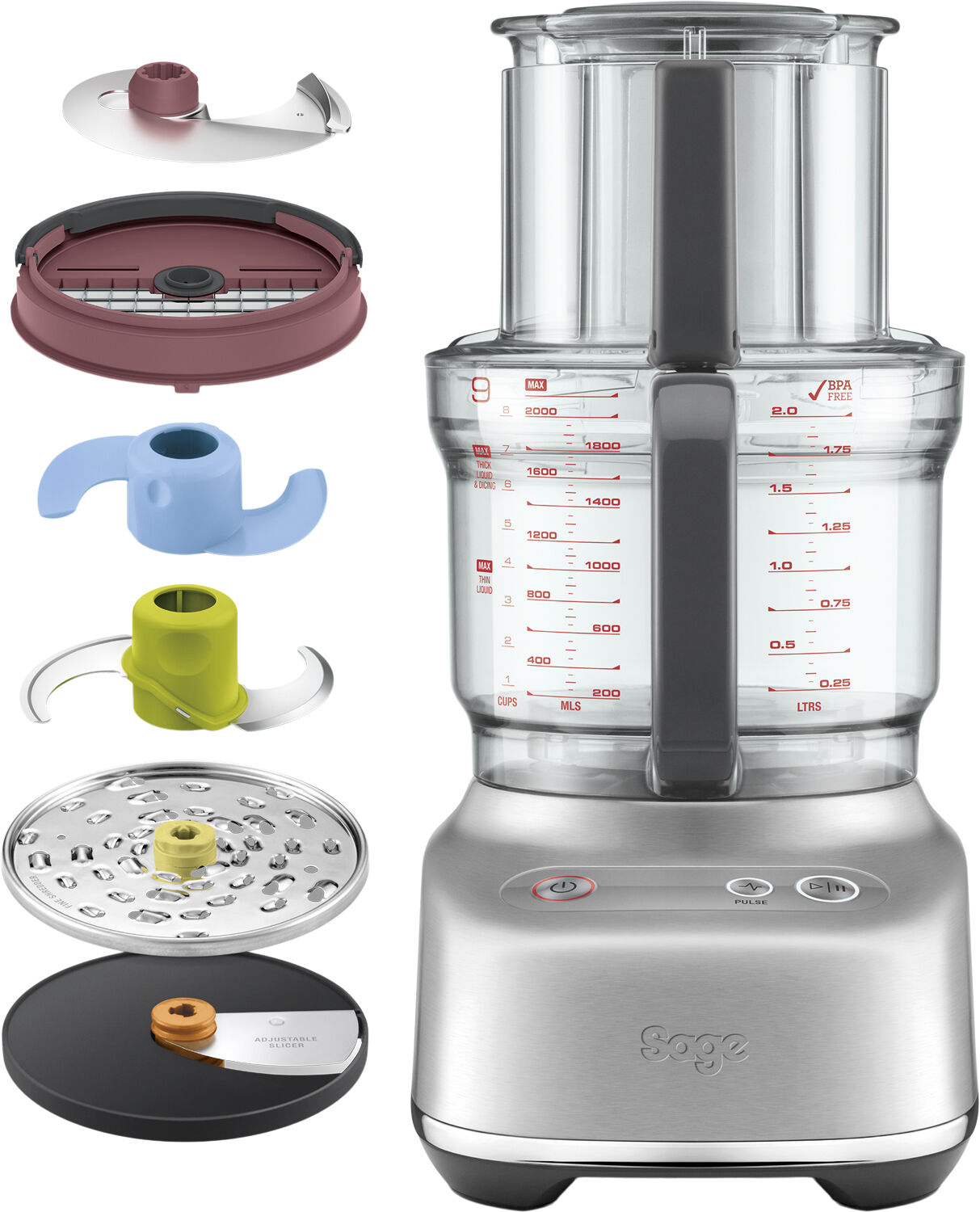 Sage The Paradice 9 Foodprocessor SPF 638 BSS