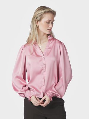 Delsie Drapy Sateen Blouse