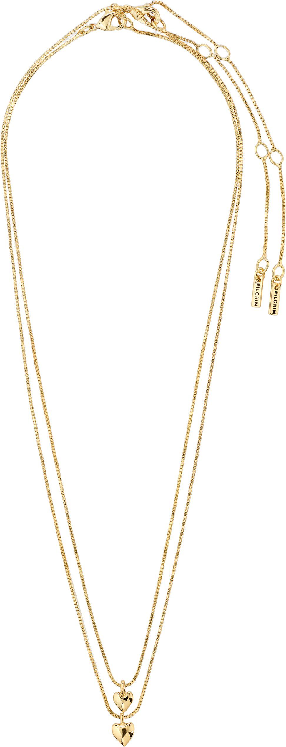 PENINA gift set, necklace & earstuds, gold-plated