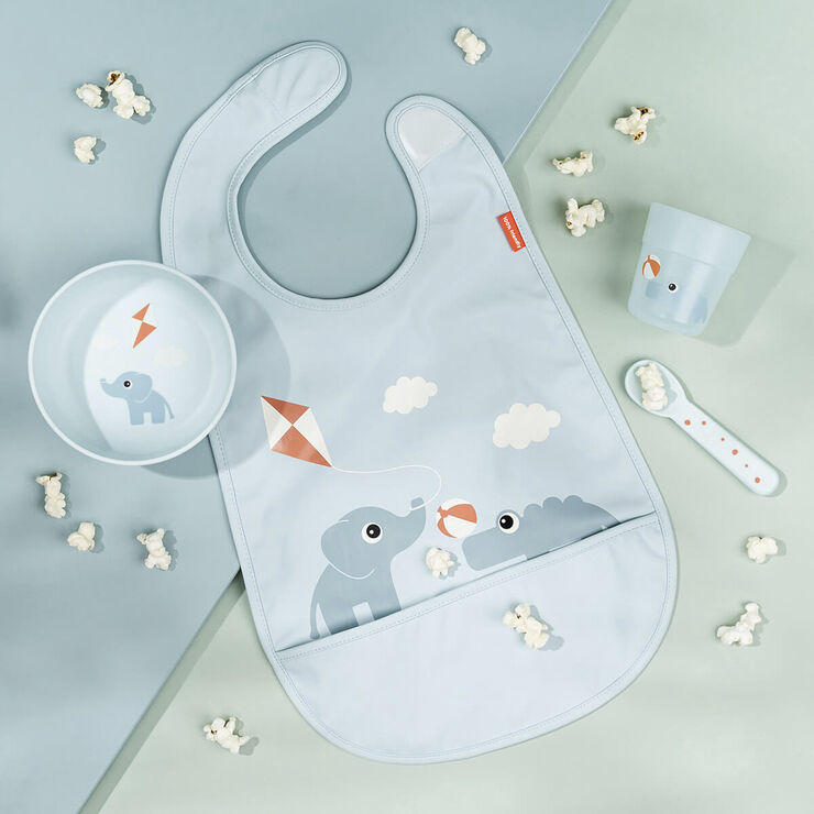 Hagesmæk m/Velcro Playground Blå