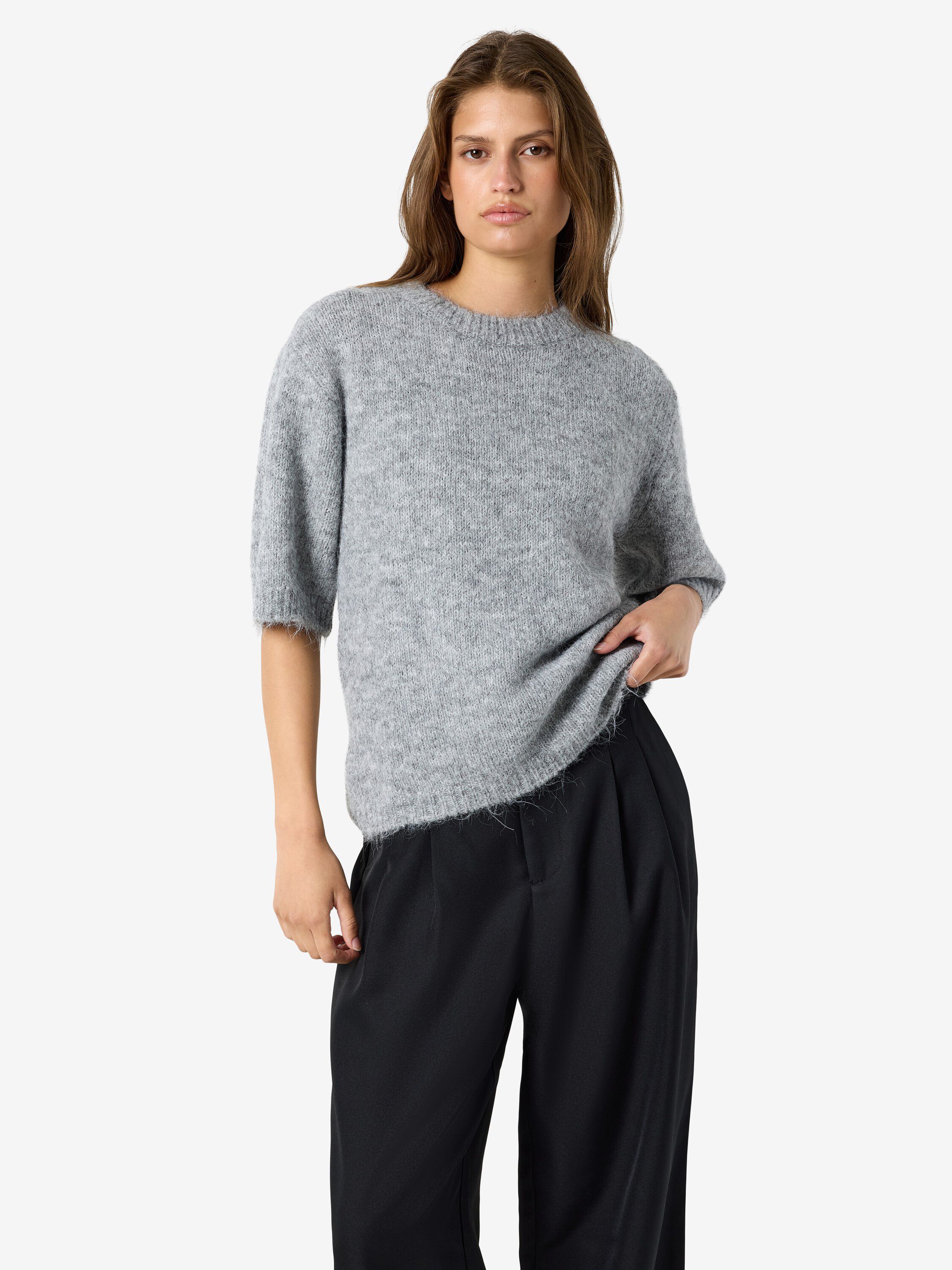 Nmsutton S/S O-hals strikkeknuter