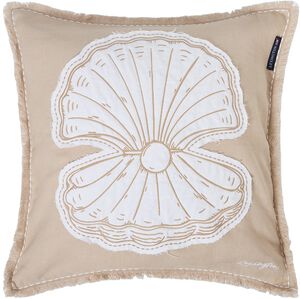 Summer Embroidered Patch Linen/Cotton Pillow Cover