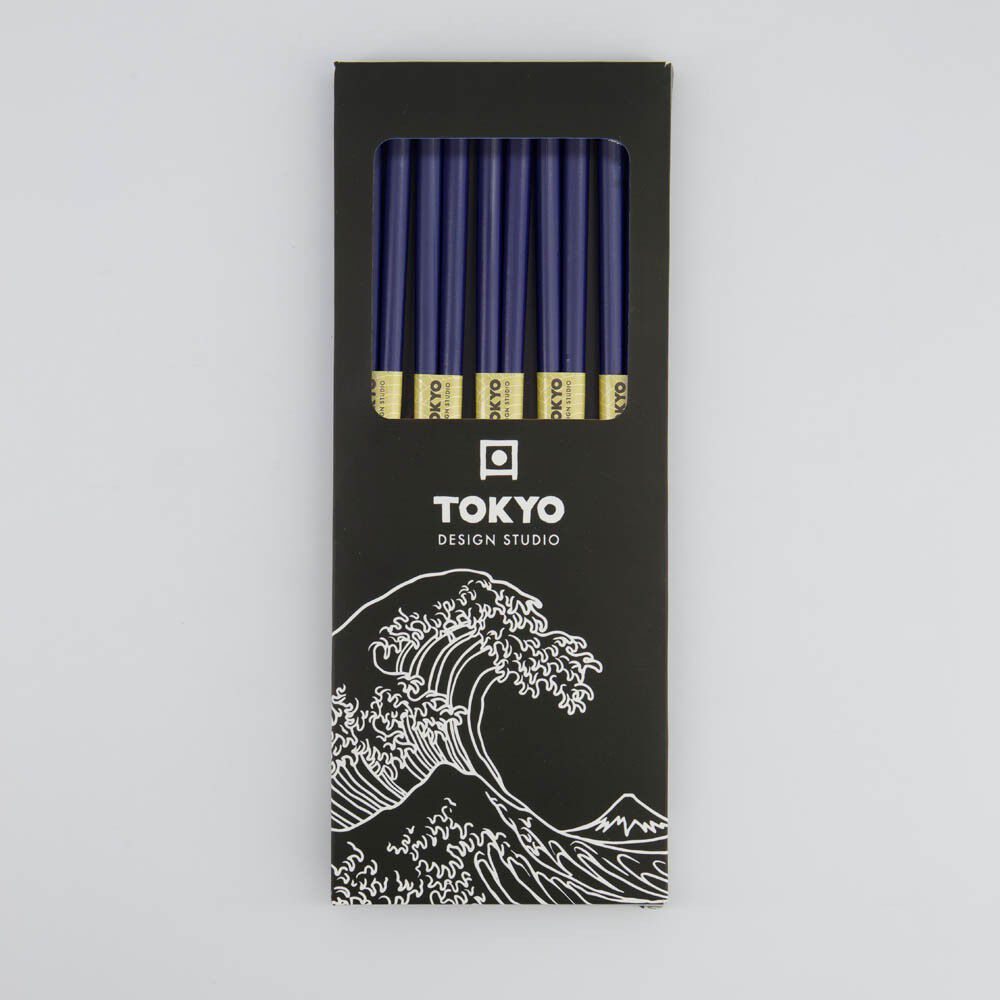 TDS Bamboo Chopstick Set/5 D. Blue
