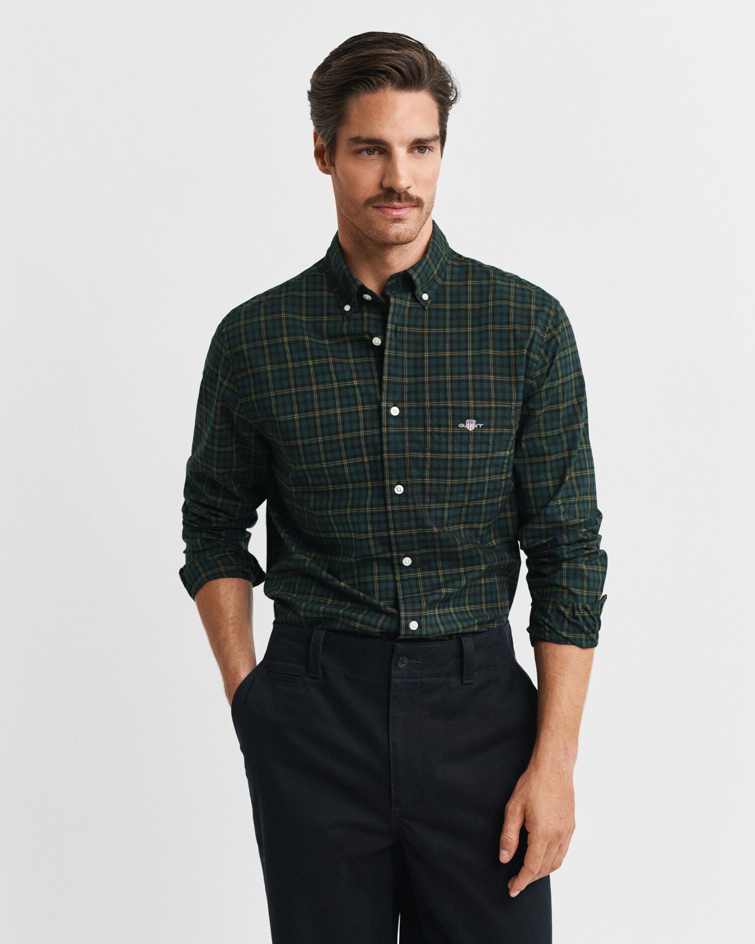 REG CLASSIC POPLIN CHECK SHIRT