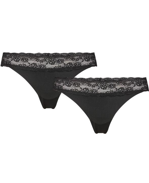 Maise 4 lace string 2-pack