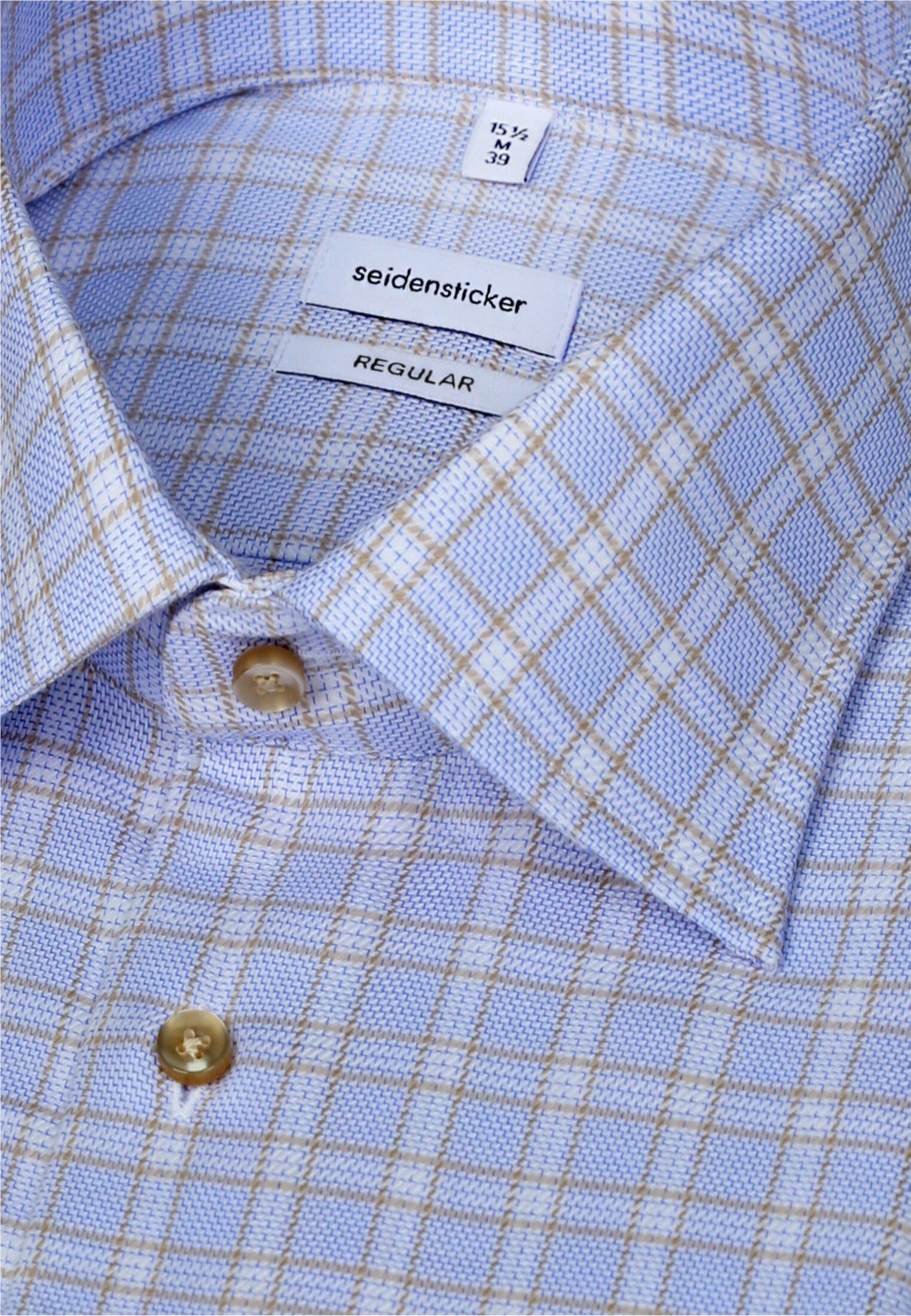 Business shirt Regular 1/1 Kent-Collar Check