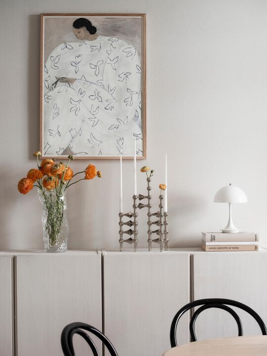 STOFF Nagel® lysestage krom