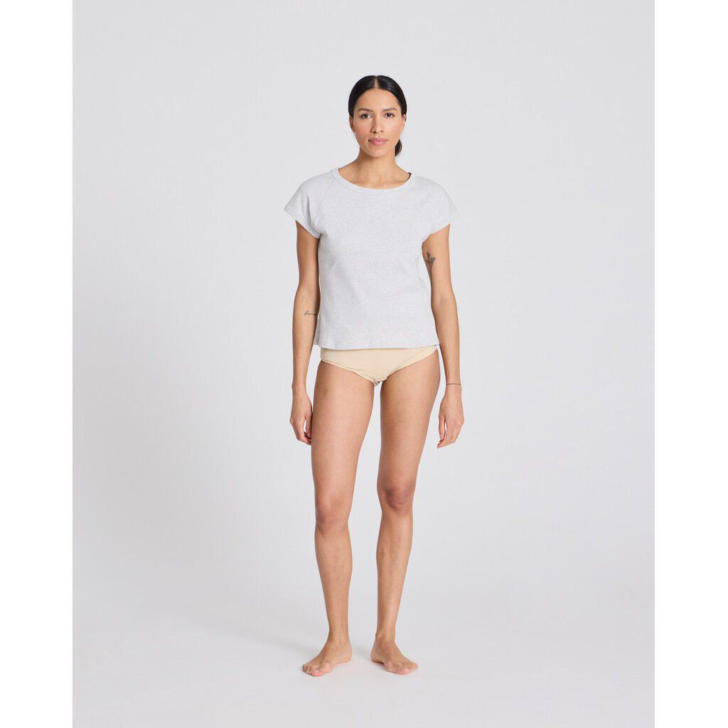 Malou S/S Cotton 1x1 Rib Tee GOTS