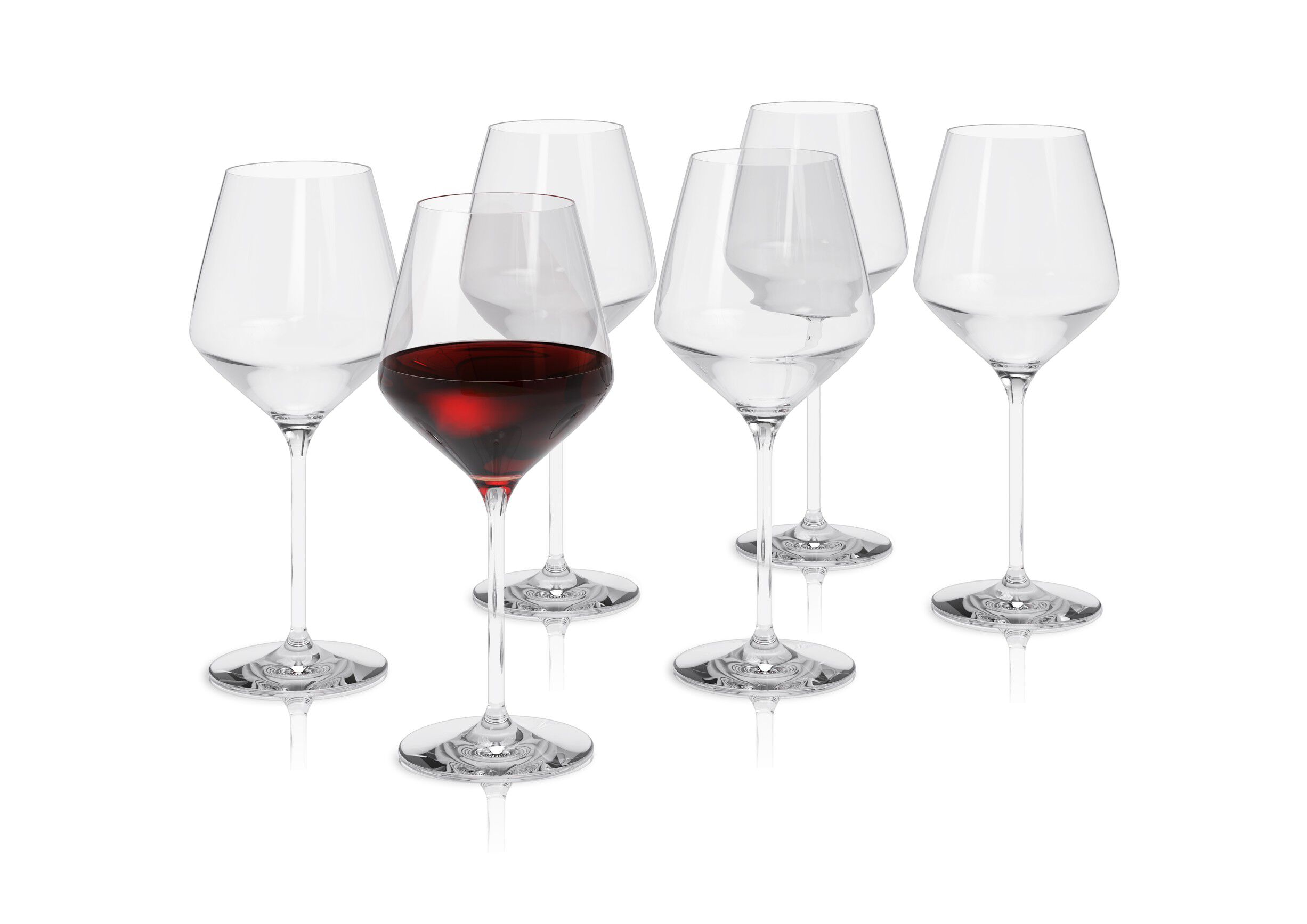 Legio Nova R&oslash;dvinsglass 6 stk.