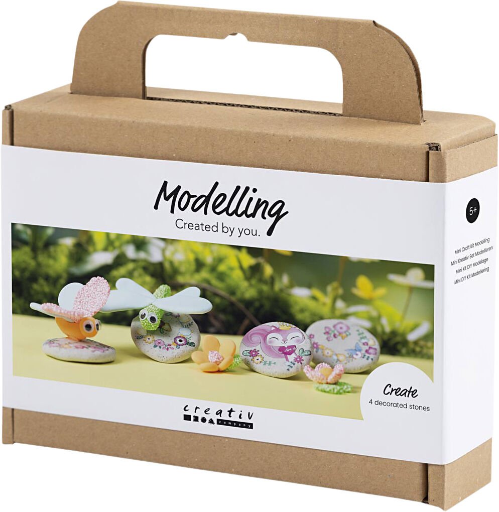 Mini DIY Kit Modellering, Sten med insekt