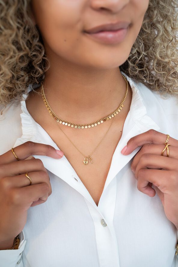 Necklace with small coins