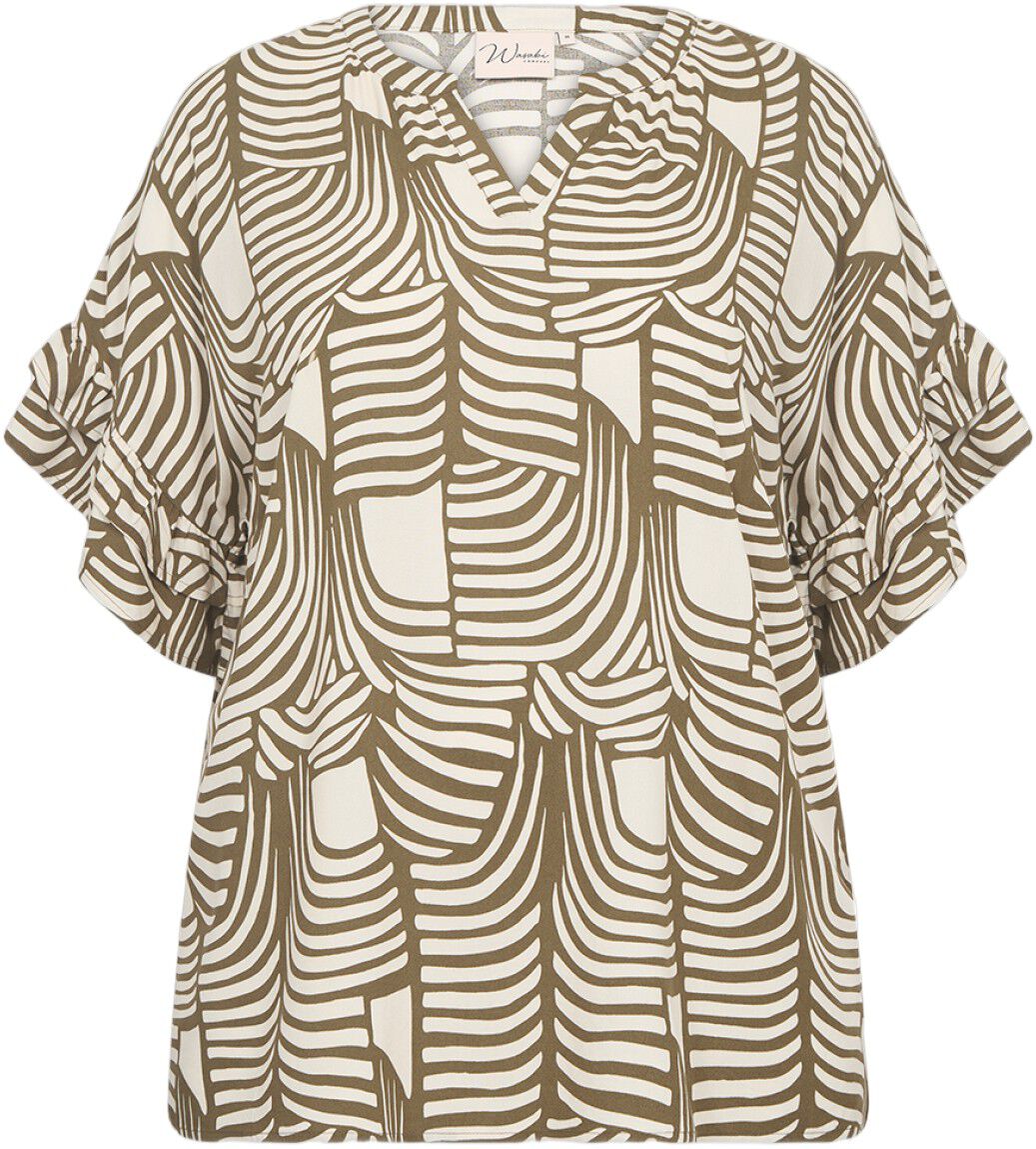 Curvy WA-LOVIS 1 Bluse Oliven