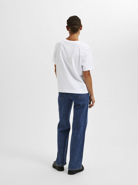 Slfessential Ss Boxy Tee Noos