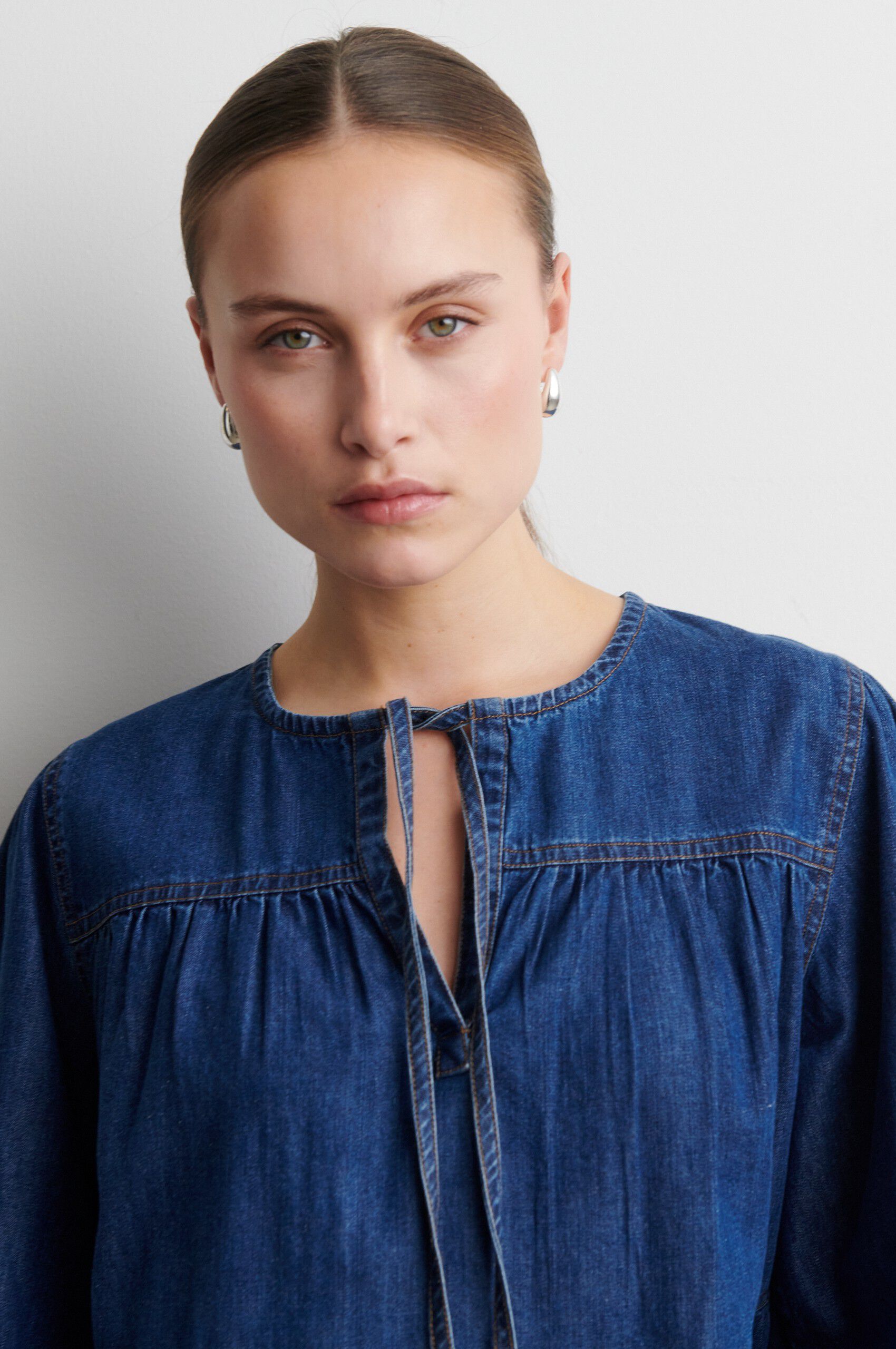 Evana Denim Blouse