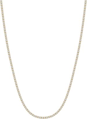 Mini Tennis Necklace in Gold