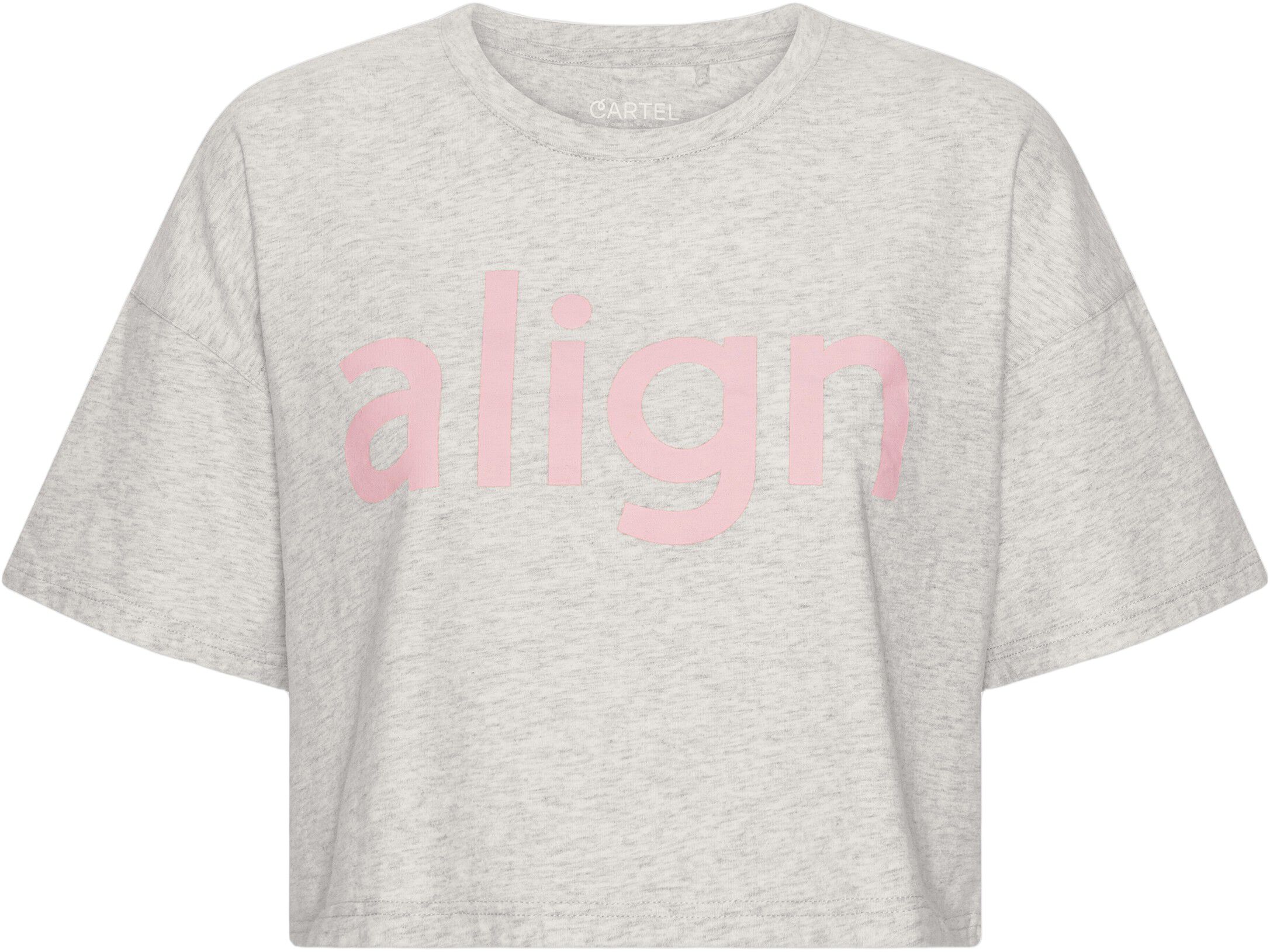 Cartel x Align by Blume crop tee - Grey