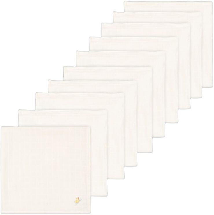 NUVOLI 10 PACK MUSLIN CLOTH GOTS