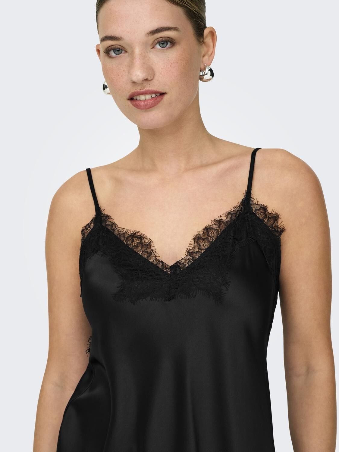 Onlbella Strap Satin Lace Dress Wvn Ex