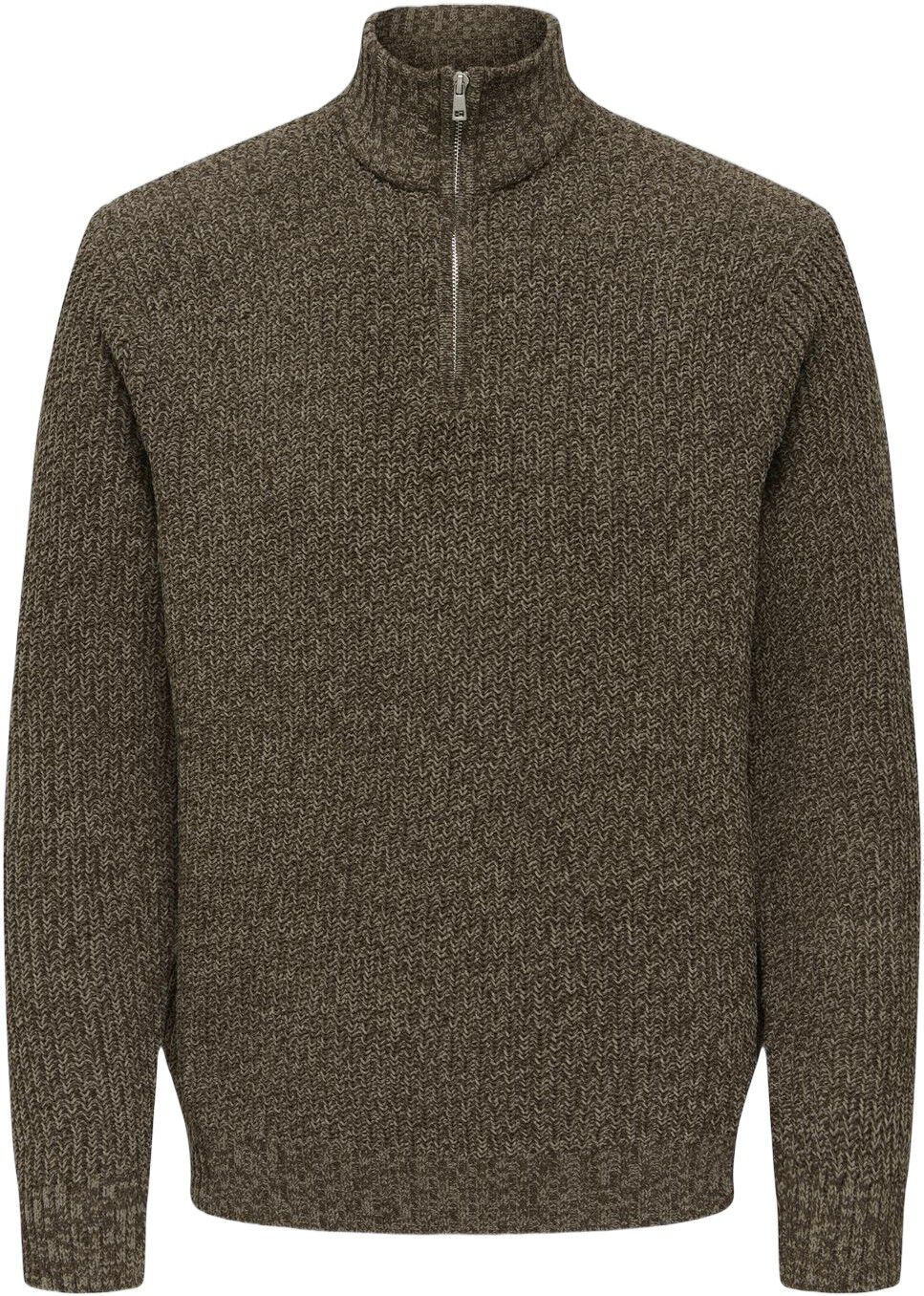 ONSJOIN REG LS HIGH NECK KNIT CAMP