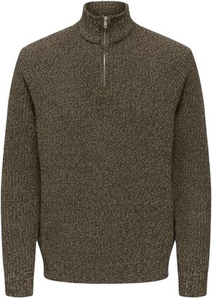 ONSJOIN REG LS HIGH NECK KNIT CAMP