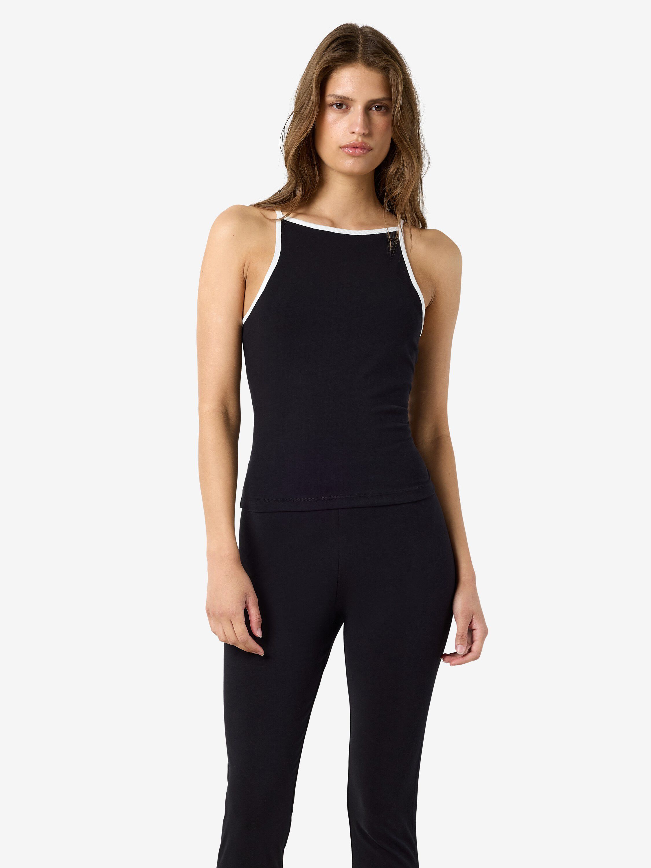 Nmella Singlet Contrast Tank Top Tnt/18