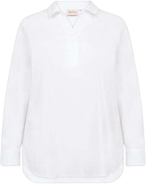 Curvy WA-SAGA 9 Bluse Hvid