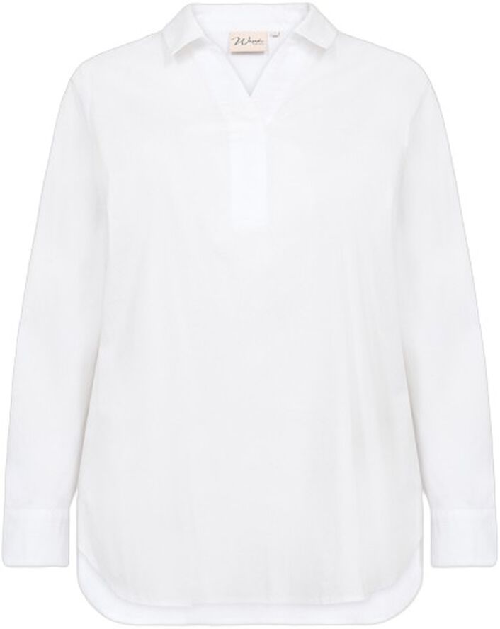 Curvy WA-SAGA 9 Bluse Hvid